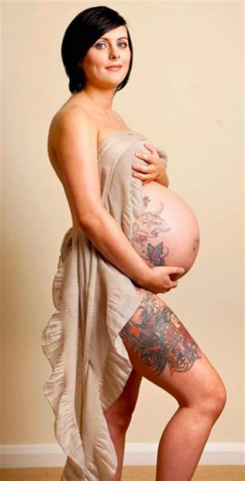 Pregnant nylon tattoo girlfriend