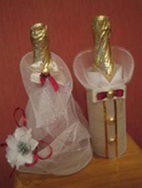 Мастер класс свадебные бутылки фото